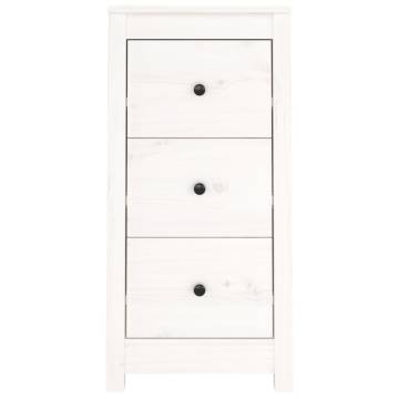 Sideboards 2 pcs White 40x35x80 cm Solid Wood Pine