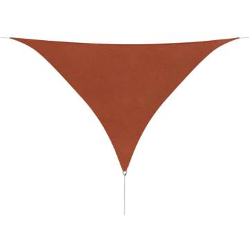 Sunshade Sail Oxford Fabric Triangular 5x5x5 m Terracotta