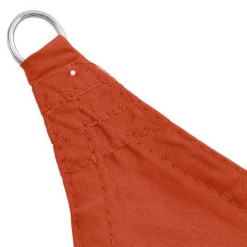 Sunshade Sail Oxford Fabric Triangular 5x5x5 m Terracotta