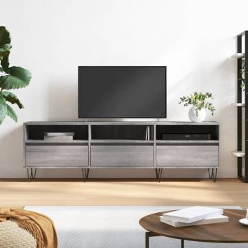 TV Cabinet Grey Sonoma 150x30x44.5 cm Engineered Wood