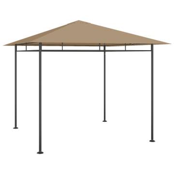 Gazebo 3x3x2.7 m Taupe 180 g/m²