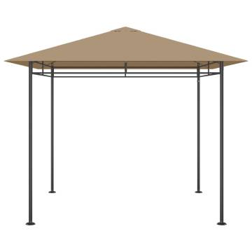 Gazebo 3x3x2.7 m Taupe 180 g/m²