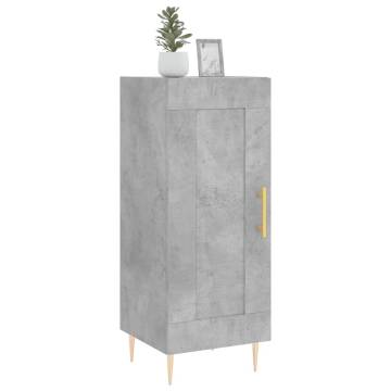 Sideboard Concrete Grey 34.5x34x90 cm Engineered Wood