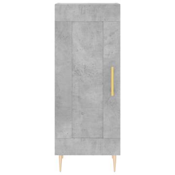 Sideboard Concrete Grey 34.5x34x90 cm Engineered Wood