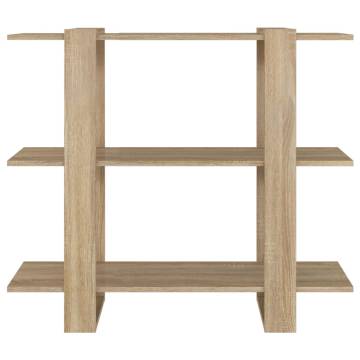 Book Cabinet/Room Divider Sonoma Oak 100x30x87 cm