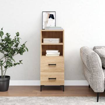 Sideboard Sonoma Oak 34.5x34x90 cm Engineered Wood