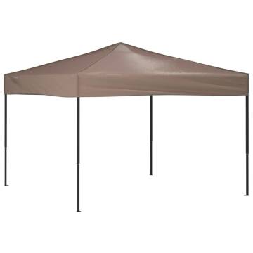 Folding Party Tent Taupe 3x3 m