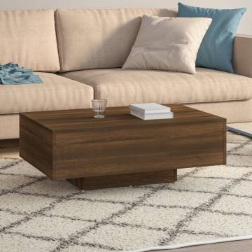 Coffee Table Brown Oak 85x55x31 cm Engineered Wood