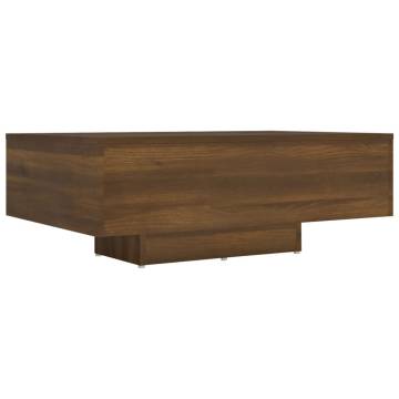 Coffee Table Brown Oak 85x55x31 cm Engineered Wood