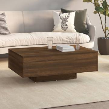 Coffee Table Brown Oak 85x55x31 cm Engineered Wood