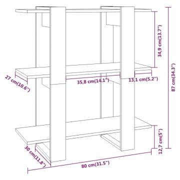 Book Cabinet/Room Divider Sonoma Oak 80x30x87cm