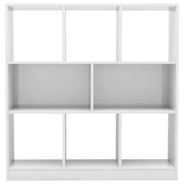 Book Cabinet High Gloss White 97.5x29.5x100 cm Engineered Wood