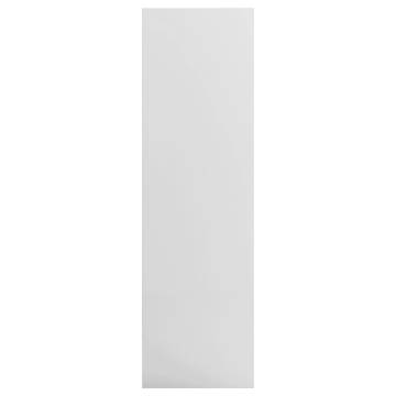 Book Cabinet High Gloss White 97.5x29.5x100 cm Engineered Wood