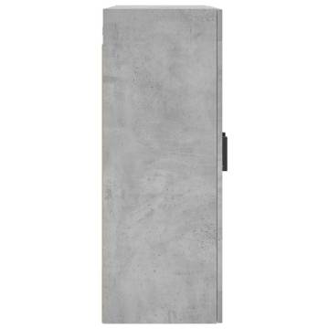 Wall Mounted Cabinets 2 pcs Concrete Grey Engineered Wood