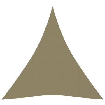 Sunshade Sail Oxford Fabric Triangular 4x5x5 m Beige