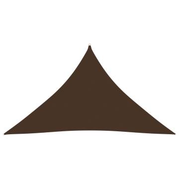 Sunshade Sail Oxford Fabric Triangular 4x4x5.8 m Brown