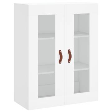 Wall Mounted Cabinets 2 pcs White Engineered Wood