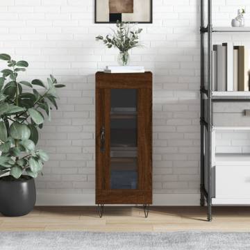 Sideboard Brown Oak 34.5x34x90 cm Engineered Wood