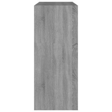 Book Cabinet/Room Divider Grey Sonoma 80x30x72 cm