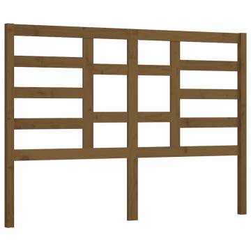 Bed Headboard Honey Brown 146x4x104 cm Solid Wood Pine