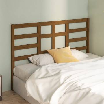 Bed Headboard Honey Brown 146x4x104 cm Solid Wood Pine