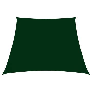 Sunshade Sail Oxford Fabric Trapezium 3/5x4 m Dark Green