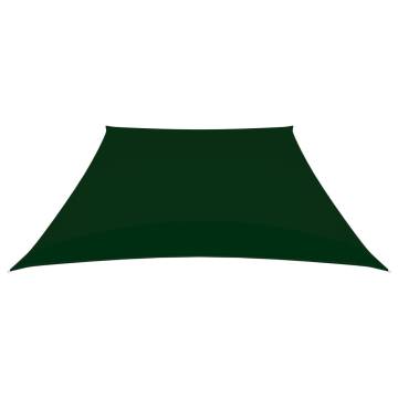 Sunshade Sail Oxford Fabric Trapezium 3/5x4 m Dark Green