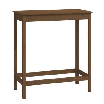 Bar Table Honey Brown 100x50x110 cm Solid Wood Pine