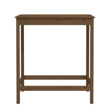 Bar Table Honey Brown 100x50x110 cm Solid Wood Pine