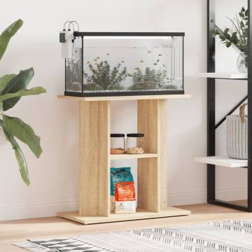 Aquarium Stand Sonoma Oak 60x30x60 cm Engineered Wood