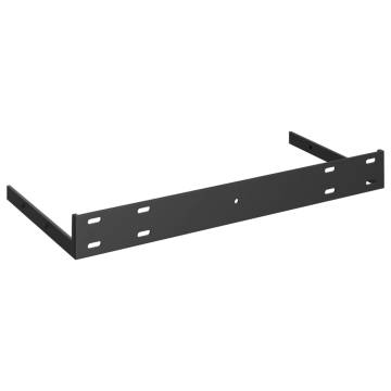 Floating Wall Shelves 4 pcs High Gloss Black 50x23x3.8 cm MDF