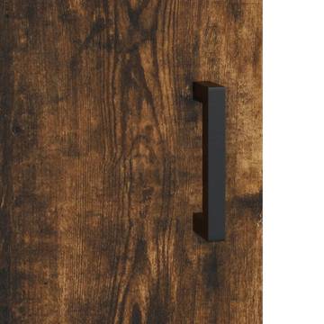 Wall Mounted Cabinet Smoked Oak 69.5x34x90 cm