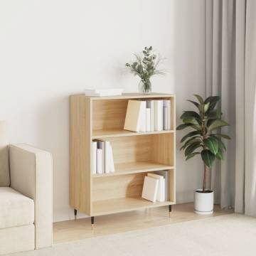 Bookcase Sonoma Oak 69.5x32.5x90 cm Engineered Wood