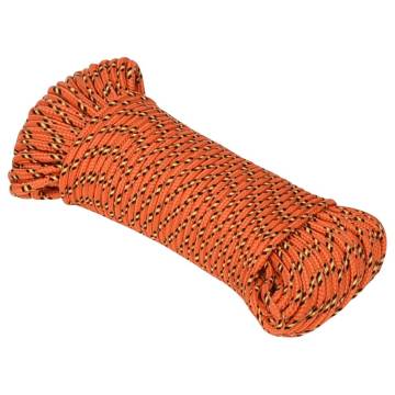 Boat Rope Orange 4 mm 25 m Polypropylene