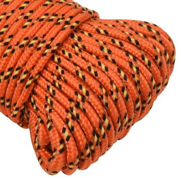 Boat Rope Orange 4 mm 25 m Polypropylene