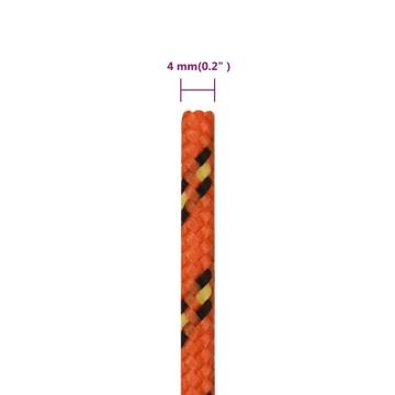 Boat Rope Orange 4 mm 25 m Polypropylene