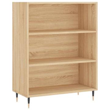 Bookcase Sonoma Oak 69.5x32.5x90 cm Engineered Wood