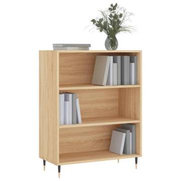 Bookcase Sonoma Oak 69.5x32.5x90 cm Engineered Wood