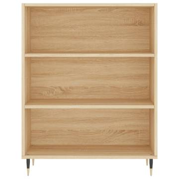 Bookcase Sonoma Oak 69.5x32.5x90 cm Engineered Wood