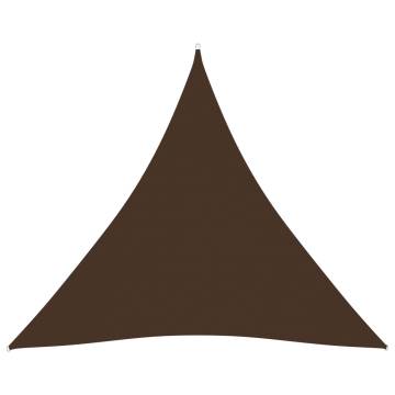 Sunshade Sail Oxford Fabric Triangular 5x5x5 m Brown