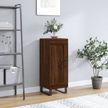 Sideboard Brown Oak 34.5x34x90 cm Engineered Wood