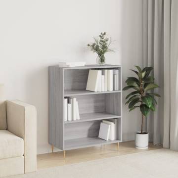 Bookcase Grey Sonoma 69.5x32.5x90 cm Engineered Wood