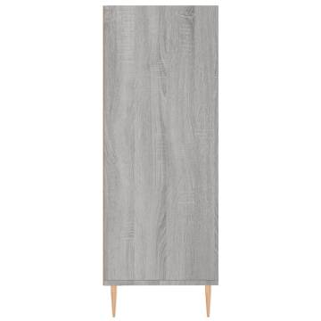 Bookcase Grey Sonoma 69.5x32.5x90 cm Engineered Wood