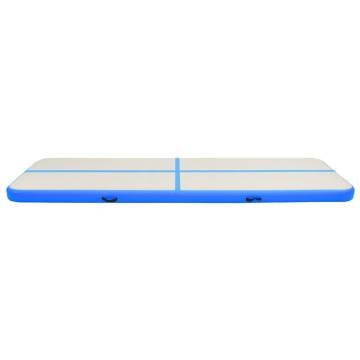 Inflatable Gymnastics Mat with Pump 700x100x20 cm PVC Blue