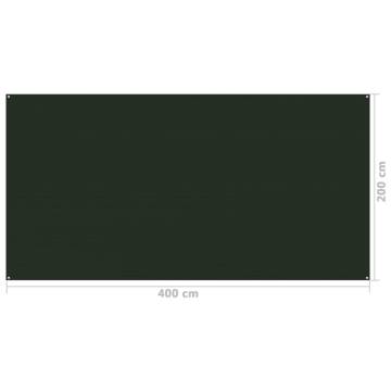 Tent Carpet 200x400 cm Dark Green