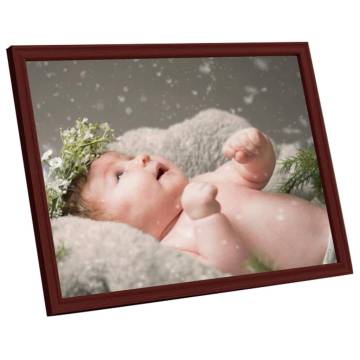 Photo Frames Collage 3 pcs for Wall or Table Dark Red 50x70 cm