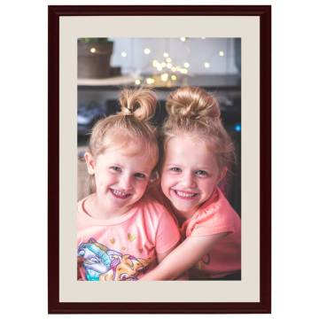 Photo Frames Collage 3 pcs for Wall or Table Dark Red 59.4x84 cm