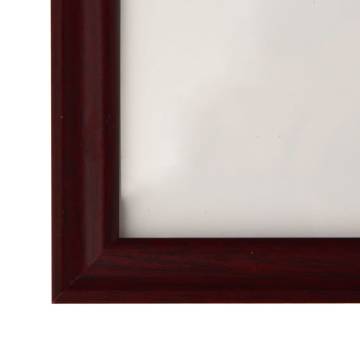 Photo Frames Collage 3 pcs for Wall or Table Dark Red 59.4x84 cm