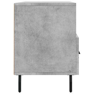 TV Cabinet Concrete Grey 102x36x50 cm Engineered Wood