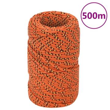 Boat Rope Orange 2 mm 500 m Polypropylene